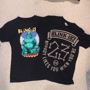 2 Blink 182 Shirts